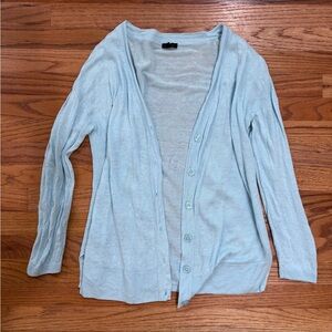 Women's Talbot's Cardigan 100% Linen Light blue Size Medium